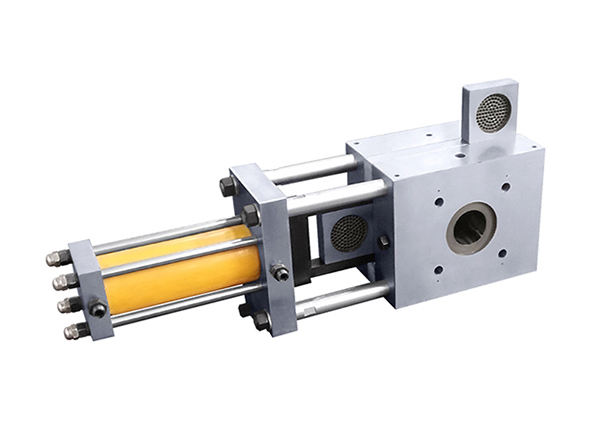 擠出機連續換網器